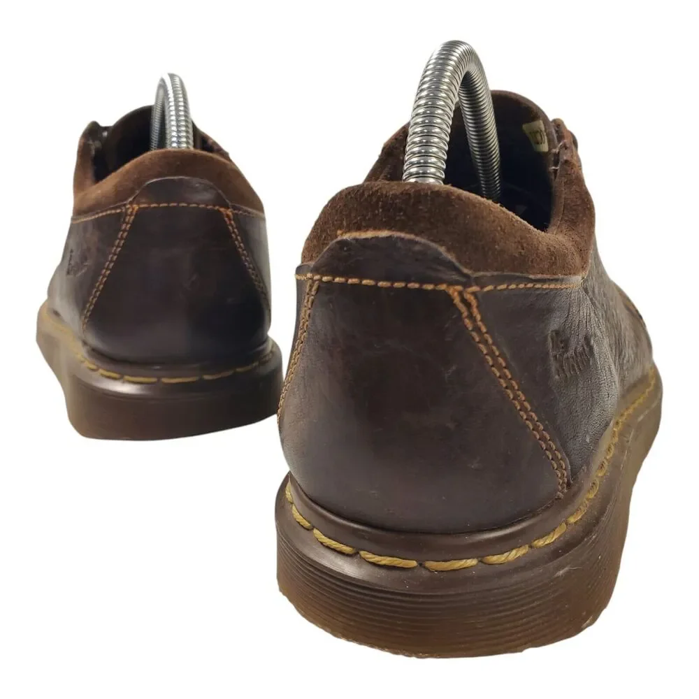 DR MARTENS Shoes Womens Size US 10 Brown Oxford 4-Eye Wingtip Platform 11484